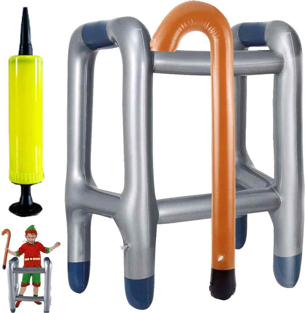 Aufblasbarer Rollator, aufblasbare Gehhilfe, aufblasbarer Produktbild 