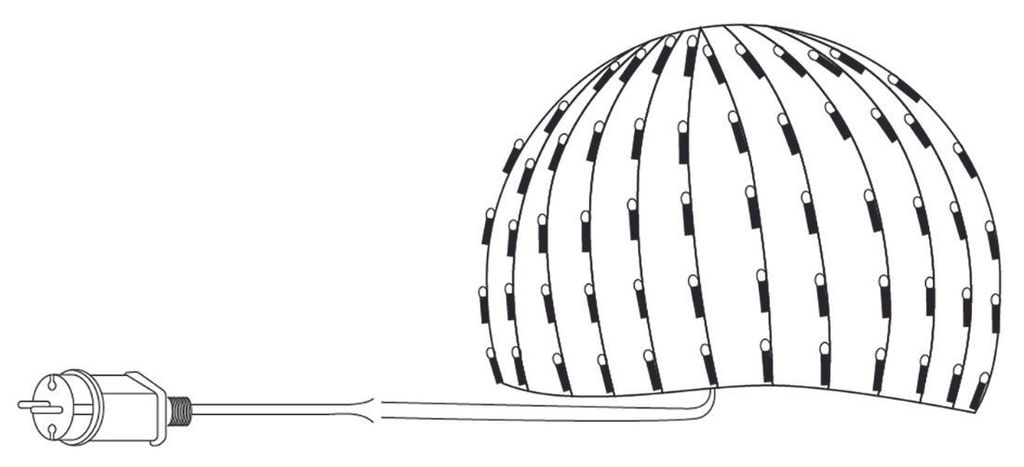 koopman Lichternetz für Buchsbäume, Ø120cm, 144 LEDs, Produktbild 12