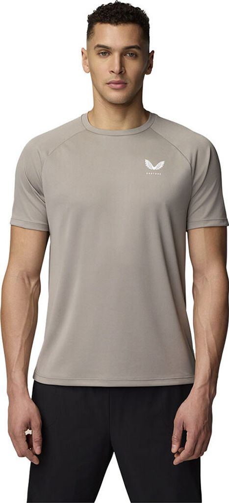 Castore Cmc30783 Kurzarm-t-shirt Beige M Mann Beige M