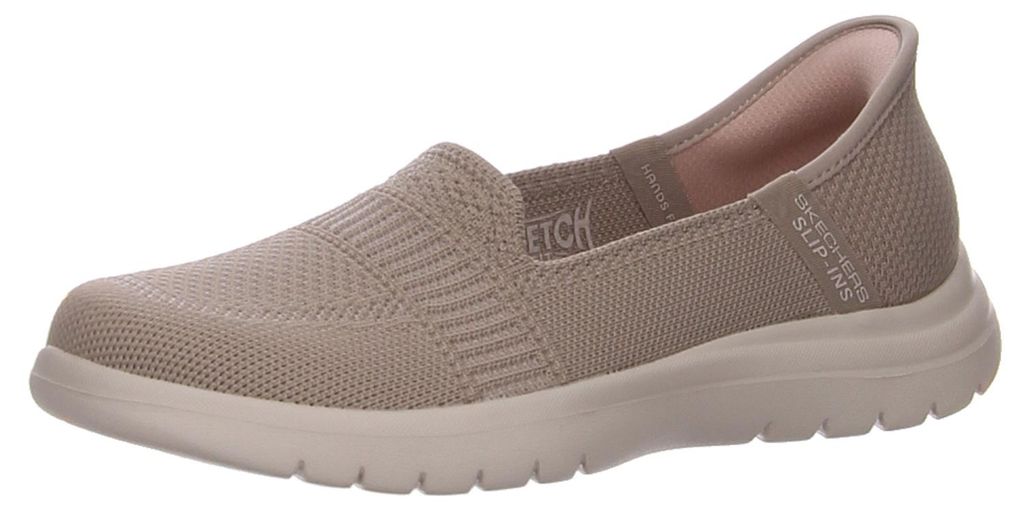 Skechers Straßenslipper(Trott) Abs.b.25 mm in beige, Gr. 37