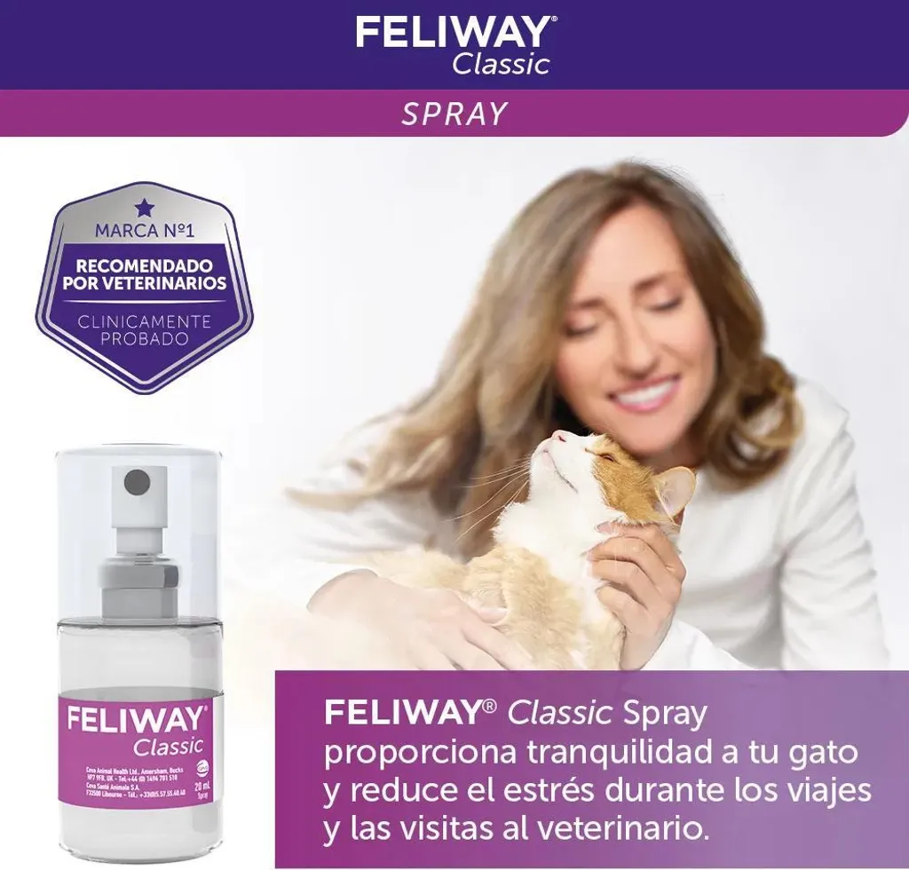 Feliway Apaisant 60 ml Ceva - Éliminez les odeurs d'urine de chat