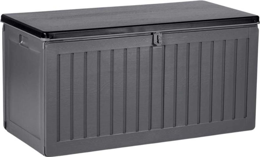 Coffre de jardin 109 x 51 x 55 cm 270 litres gris Image du produit 