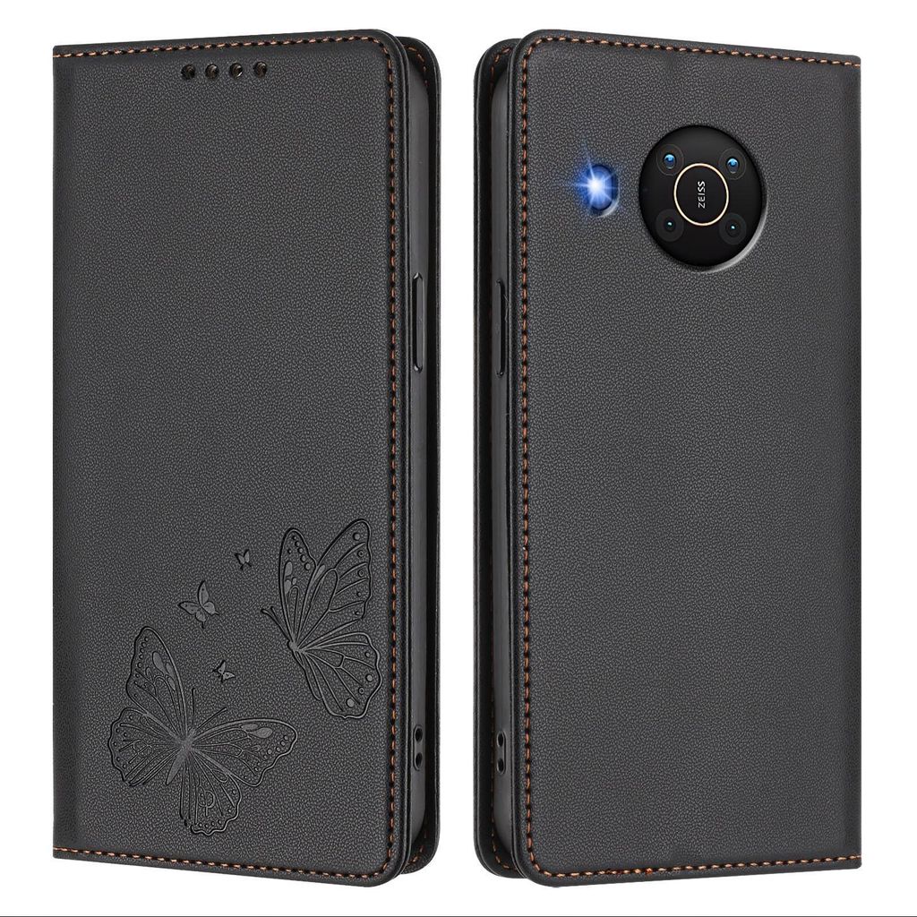 Kožené pouzdro pro Nokia X20 /Nokia X10, motýlí ražbou, Obrázek produktu 