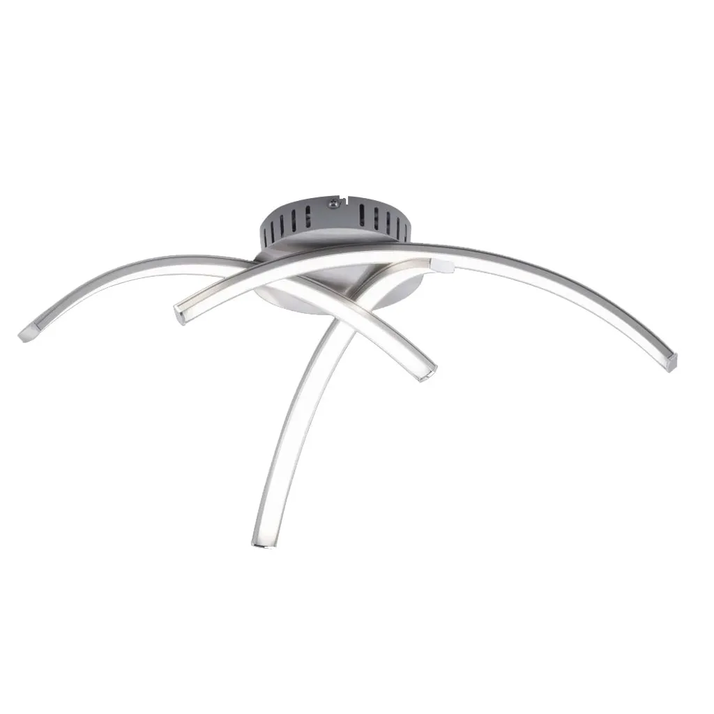Plafonnier LED pour salon et chambre, spot courbé 40cm éclairage doux