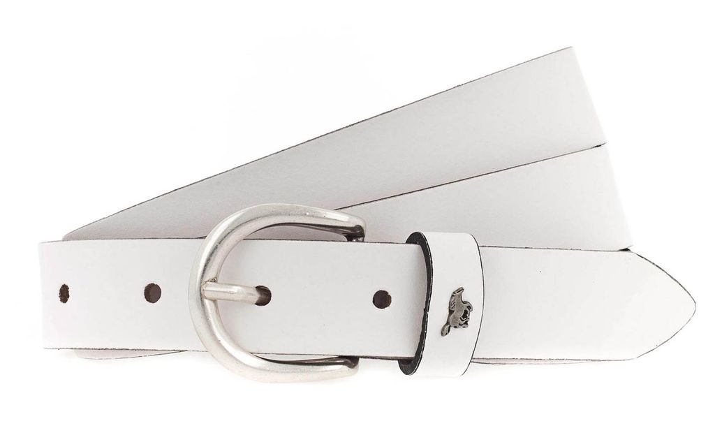 MUSTANG Damen-Gürtel 2,5 Cm Schwarz – Schmaler Leder-Gürtel Mit Dornschließe