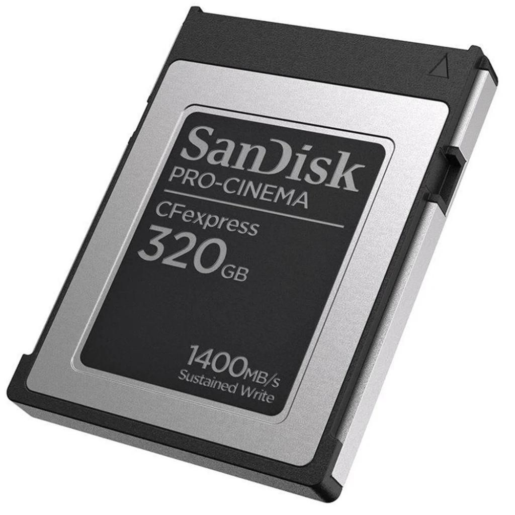 SanDisk PRO-CINEMA CFexpress - 320GB, CFexpress, 1700 MB/s, Image du produit 