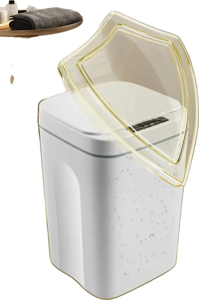 Poubelle de salle de bain 16L intelligente sans contact pour hygiène TOP