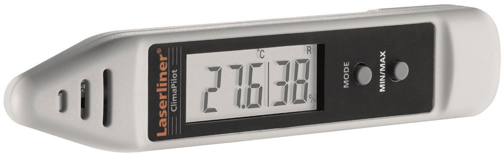 Laserliner ClimaPilot Tasche Elektronisches Hygrometer Schwarz - Weiß (082.034A)