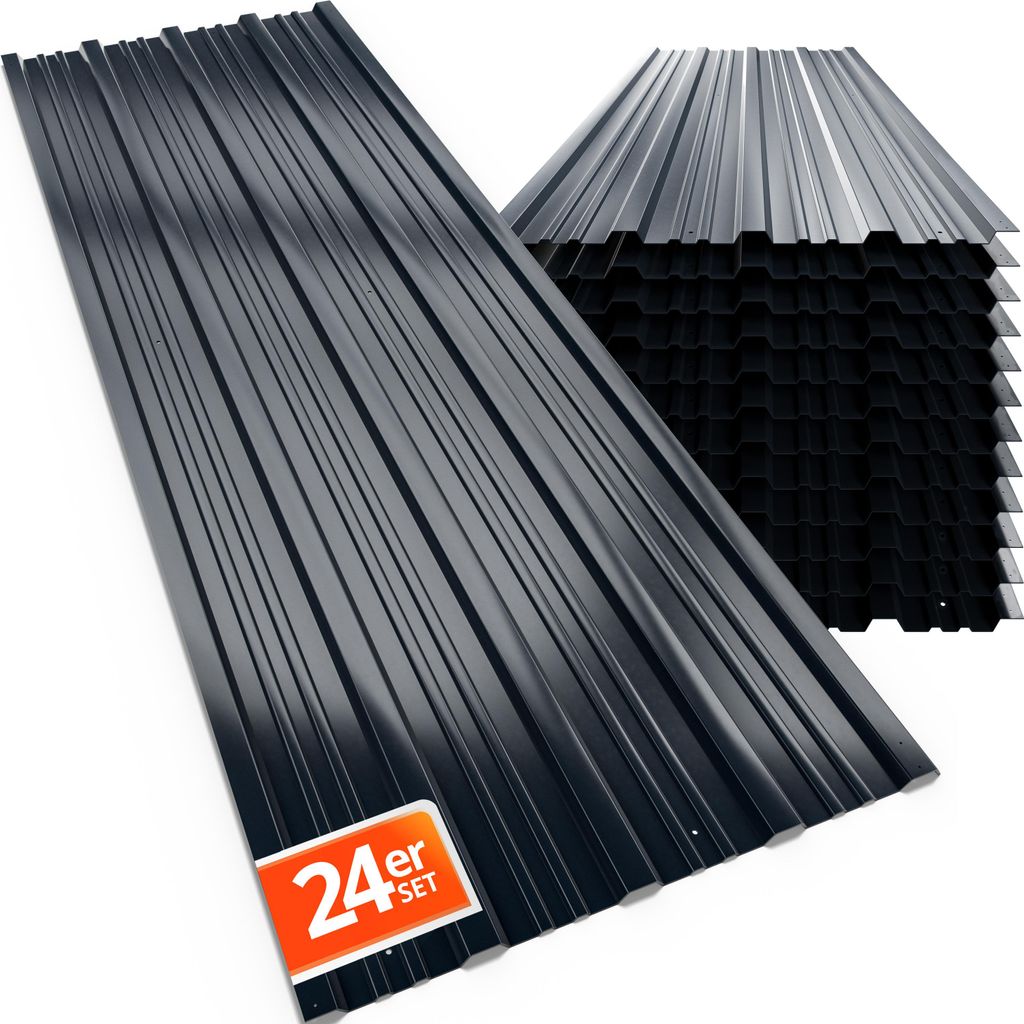 GARDEBRUK® 24x Trapezblech 129x46cm = 14m² verzinkt Produktbild 