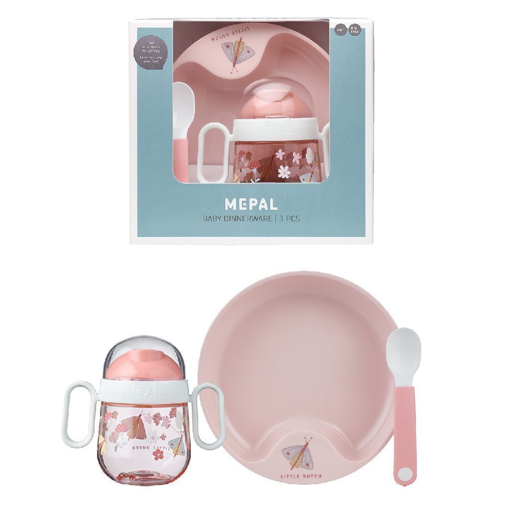 Mepal Servies Little Dutch Flowers and Butterflies 3-delig Immagine del prodotto 