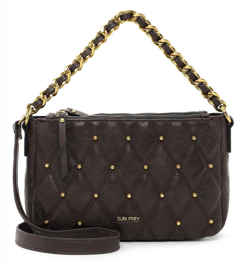 SURI FREY Umhängetasche Schultertasche Corey Crossbody Brown dunkelbraun