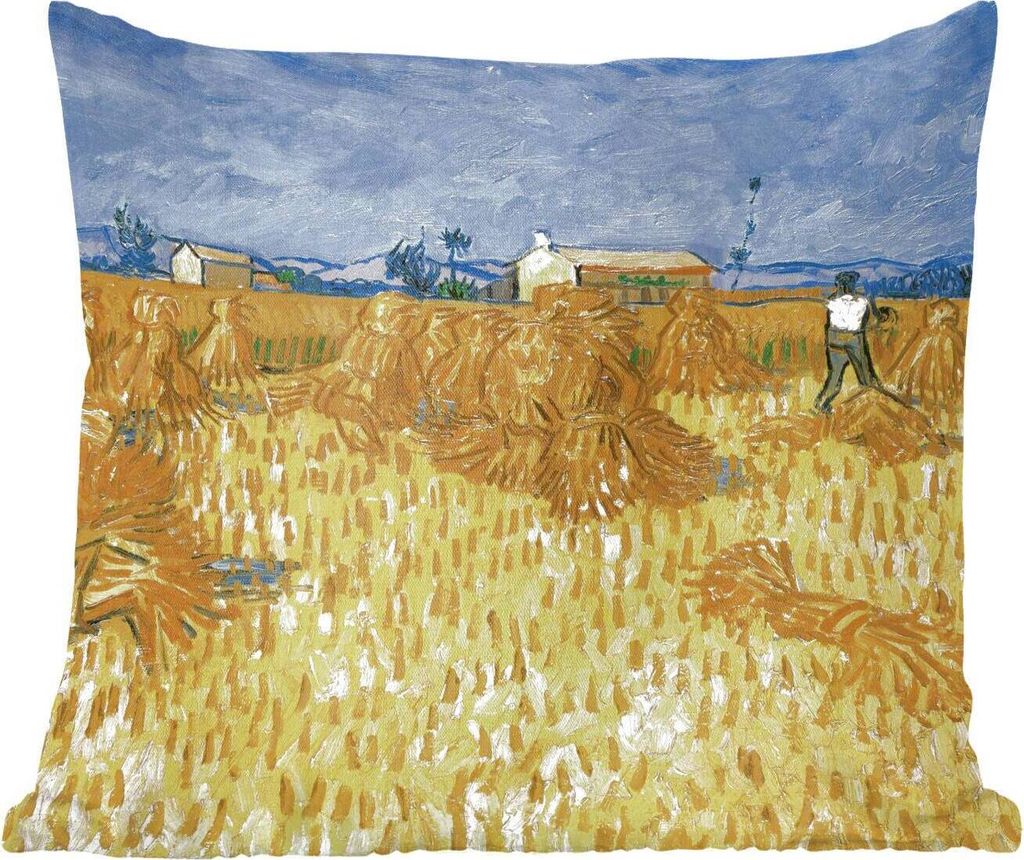 MuchoWow Zierkissen Sofakissen Wohnzimmer Dekokissen 45x45 cm Weinlese in der Provence - Vincent van Gogh - Schlafpolster - Polster für das Sofa
