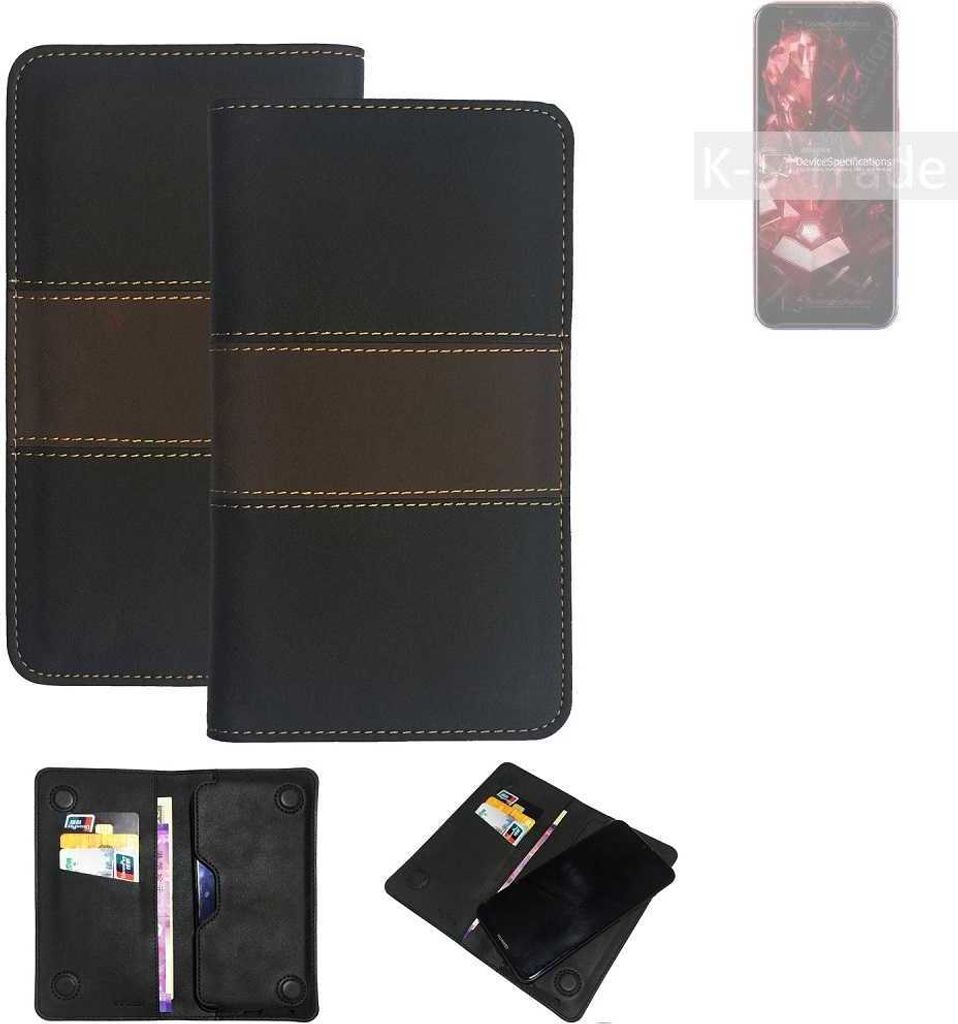 K-S-Trade Hülle Handyhülle kompatibel mit nubia Red Magic 3S Schutzhülle Walletcase Bookstyle Tasche Schutz Case Handytasche Wallet Cover