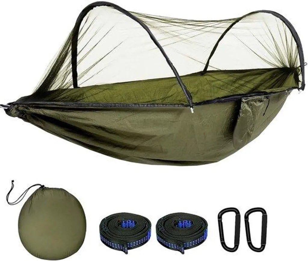Hamac de Camping Léger 270 x 140 cm Écologique et Robuste Modèle Solo