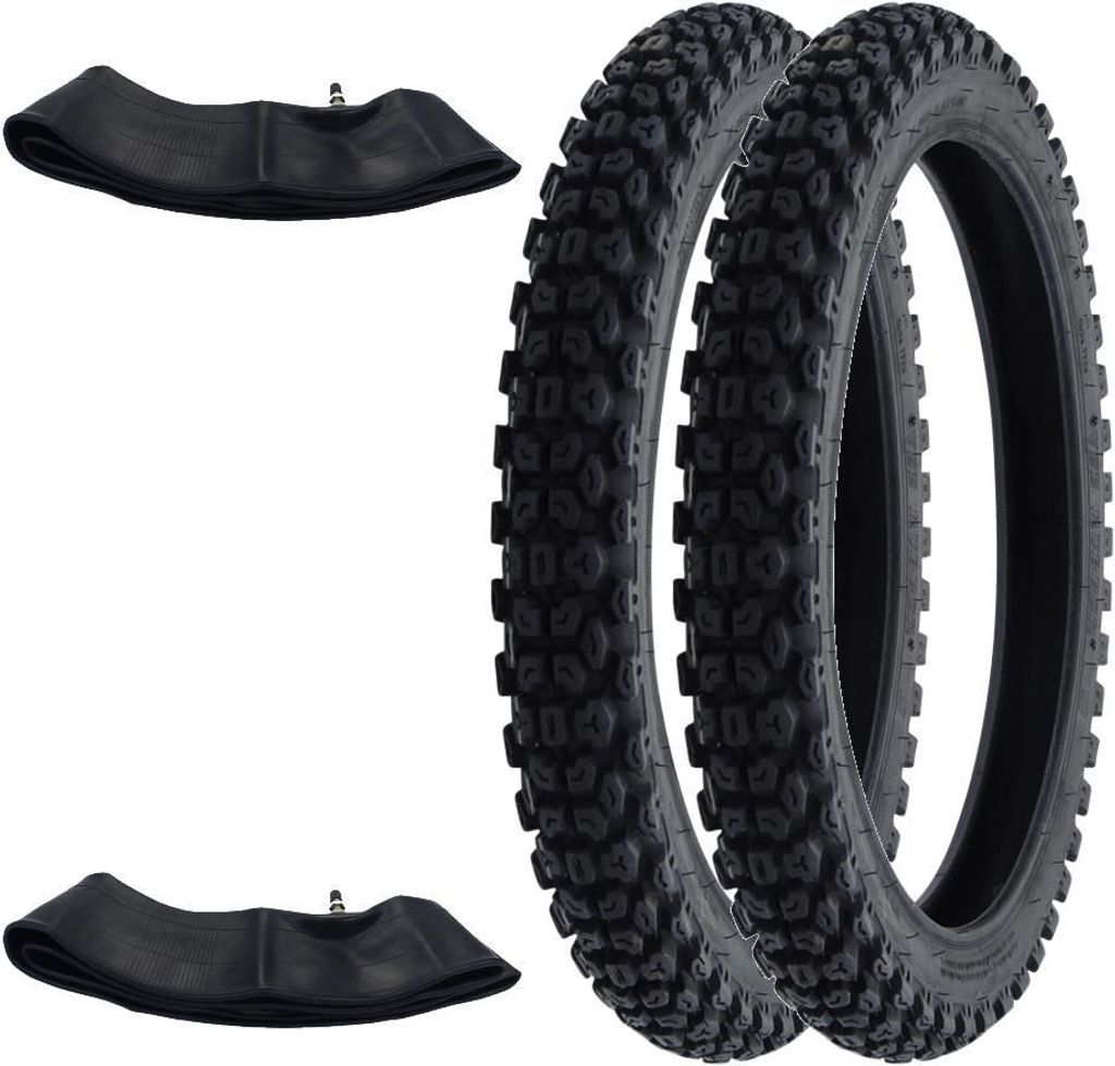 2x Reifen Enduro Motocross VeeRubber VRM022 2.75-17 (2 3/4 x 17) 47R TT + Schlauch