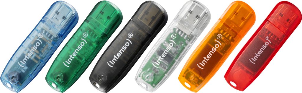 Intenso USB  Rainbow Line - 16 GB, Schwarz Produktbild 4