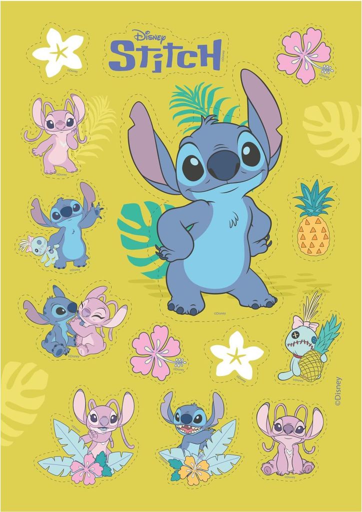 dekora - Stitch: wafer ritagliabili - Decorazioni per Immagine del prodotto 