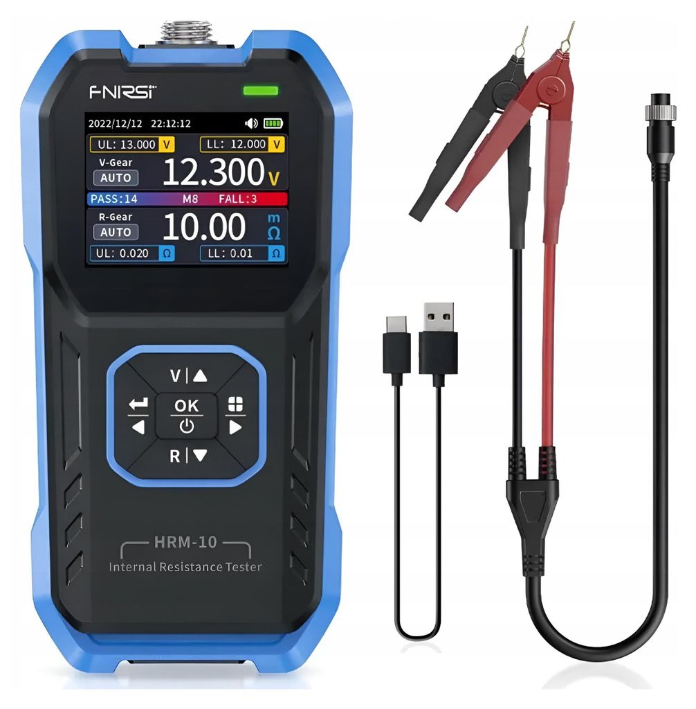 Fnirsi HRM-10 Testeur de résistance de tension des piles et Image du produit 