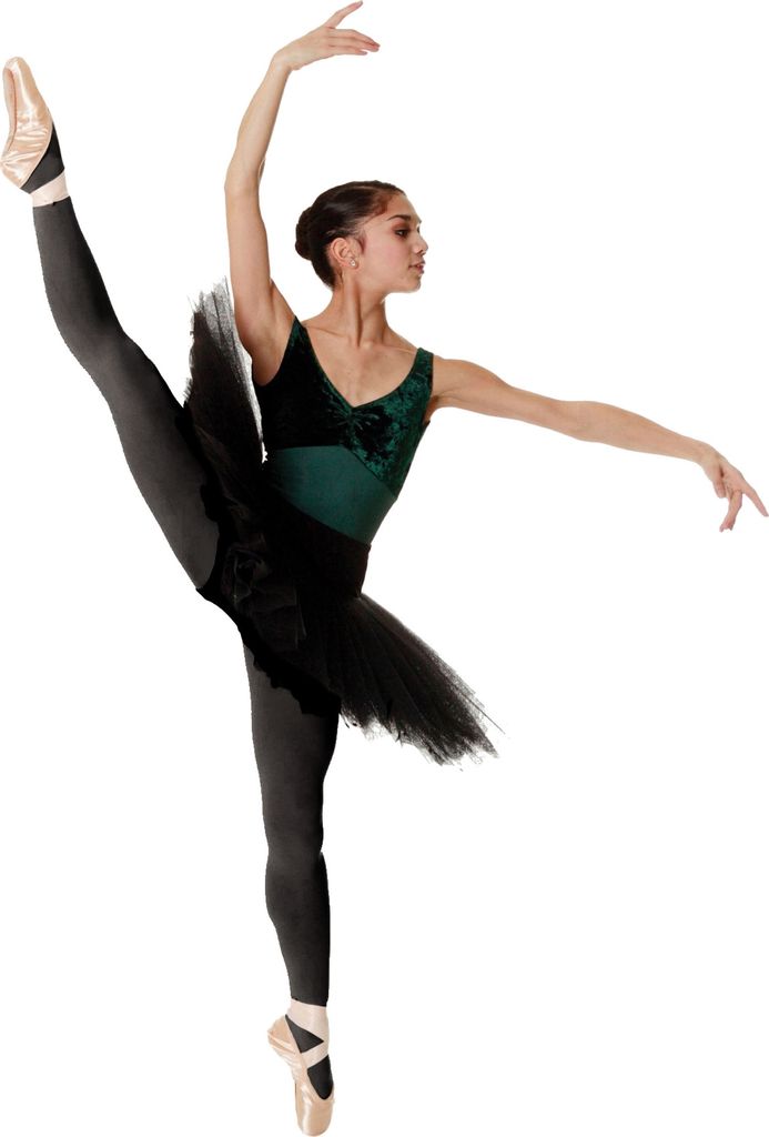 Silky Damen Ballett-Strumpfhosen mit variabler Fußöffnung LW160 (Large) (Schwarz)
