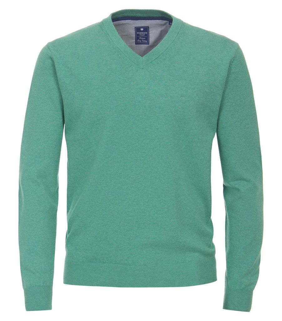 Redmond Herren Pullover Baumwolle - Rundhals Langarm Pulli