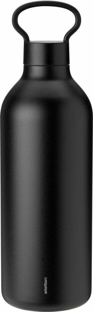 Stelton Isolierflasche Tabi, Trinkflasche, Stahl, Kunststoff, Black, 1 L, 373