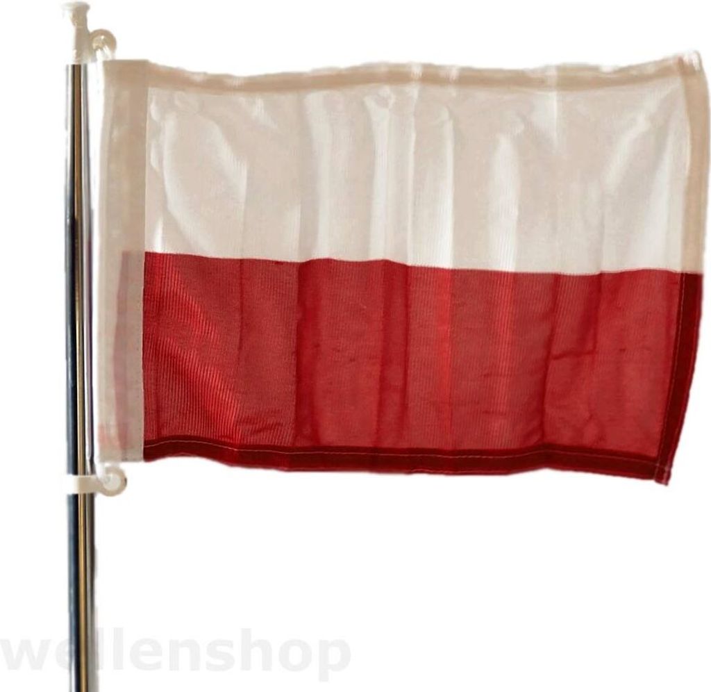 Flagge Polen 20 x 30 cm Polyester UV-beständig