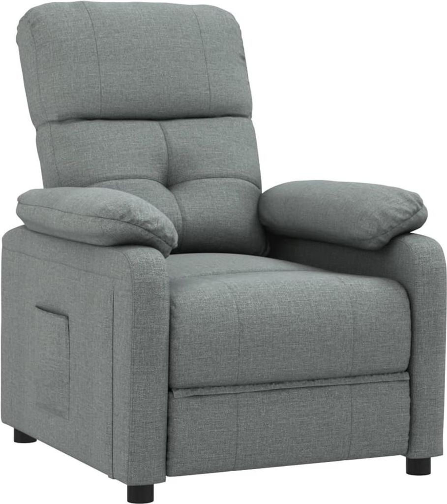 vidaXL Relaxsessel Dunkelgrau Stoff