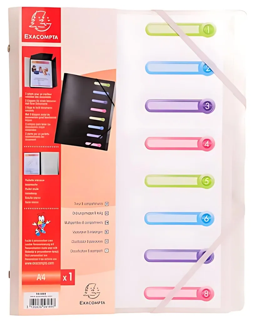 Ne perdez plus vos documents A4 grâce au trieur Chromaline 8 compartiments - 13
