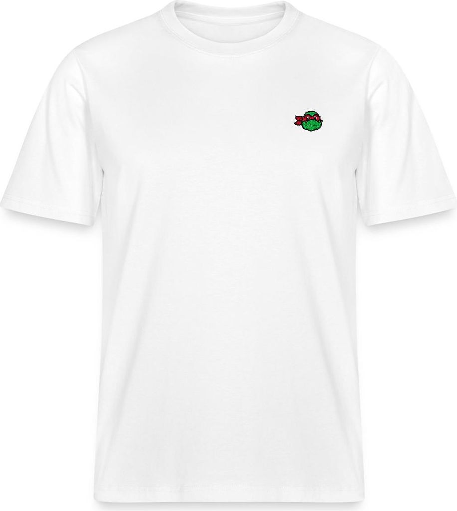 Spreadshirt TMNT Raphael Stick Relaxed Fit Uni T-Shirt, L, Weiß
