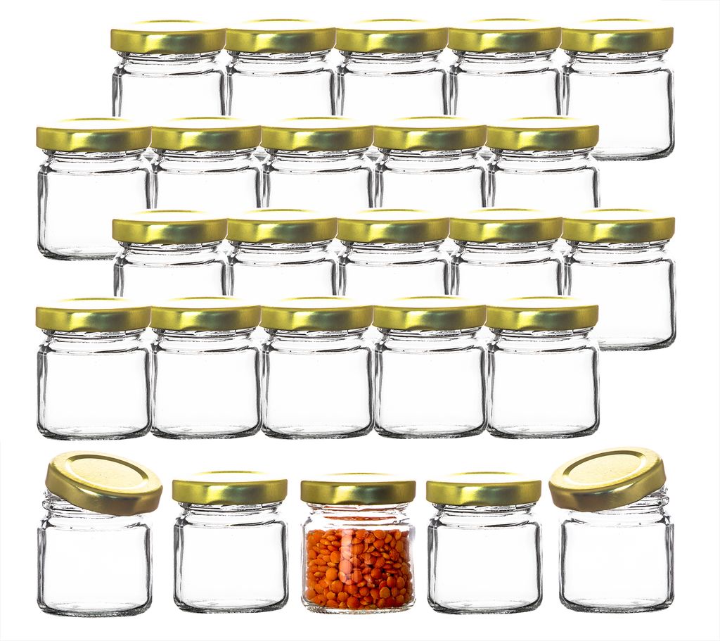 BigDean 25x kleine Marmeladengläser 53 ml - in Deutschland Produktbild 