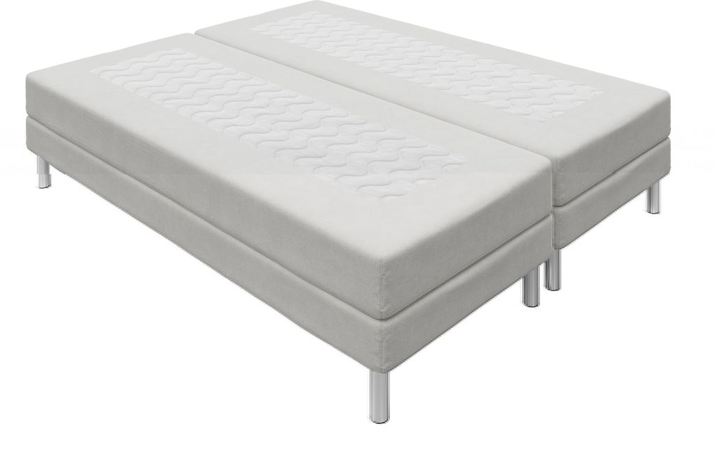 Doppelbett HOT 1 weiß 160x200 cm Metallfüße mit Produktbild 