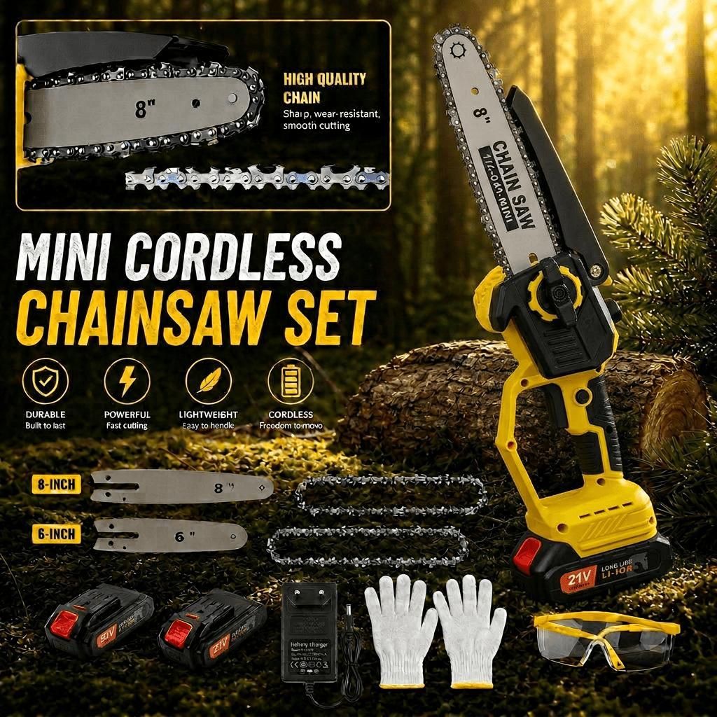 Motosega a batteria motore brushless 6"/8" barra, senza Immagine del prodotto 