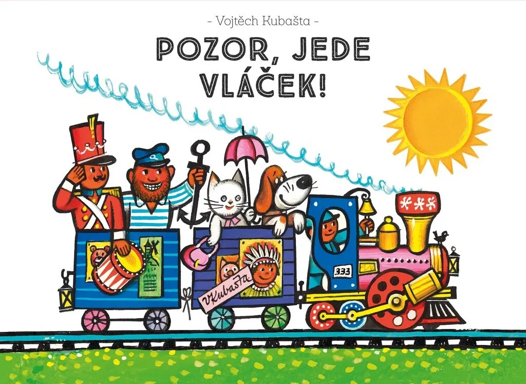 Pozor jede vláček livre pop-up train pour décoration chambre enfant