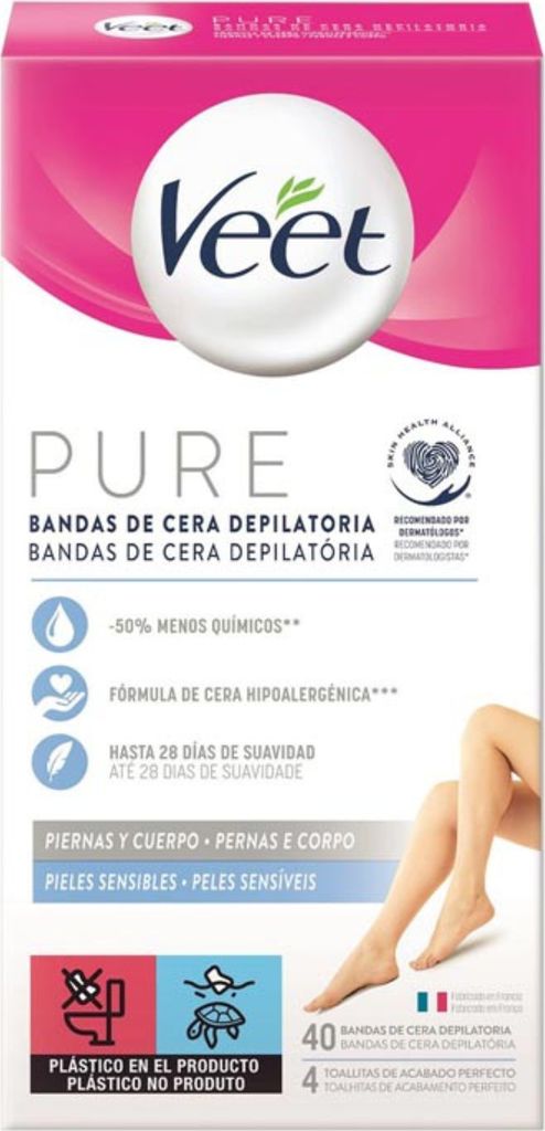 Veet Pure Body depilační voskové proužky pro citlivou Obrázek produktu 