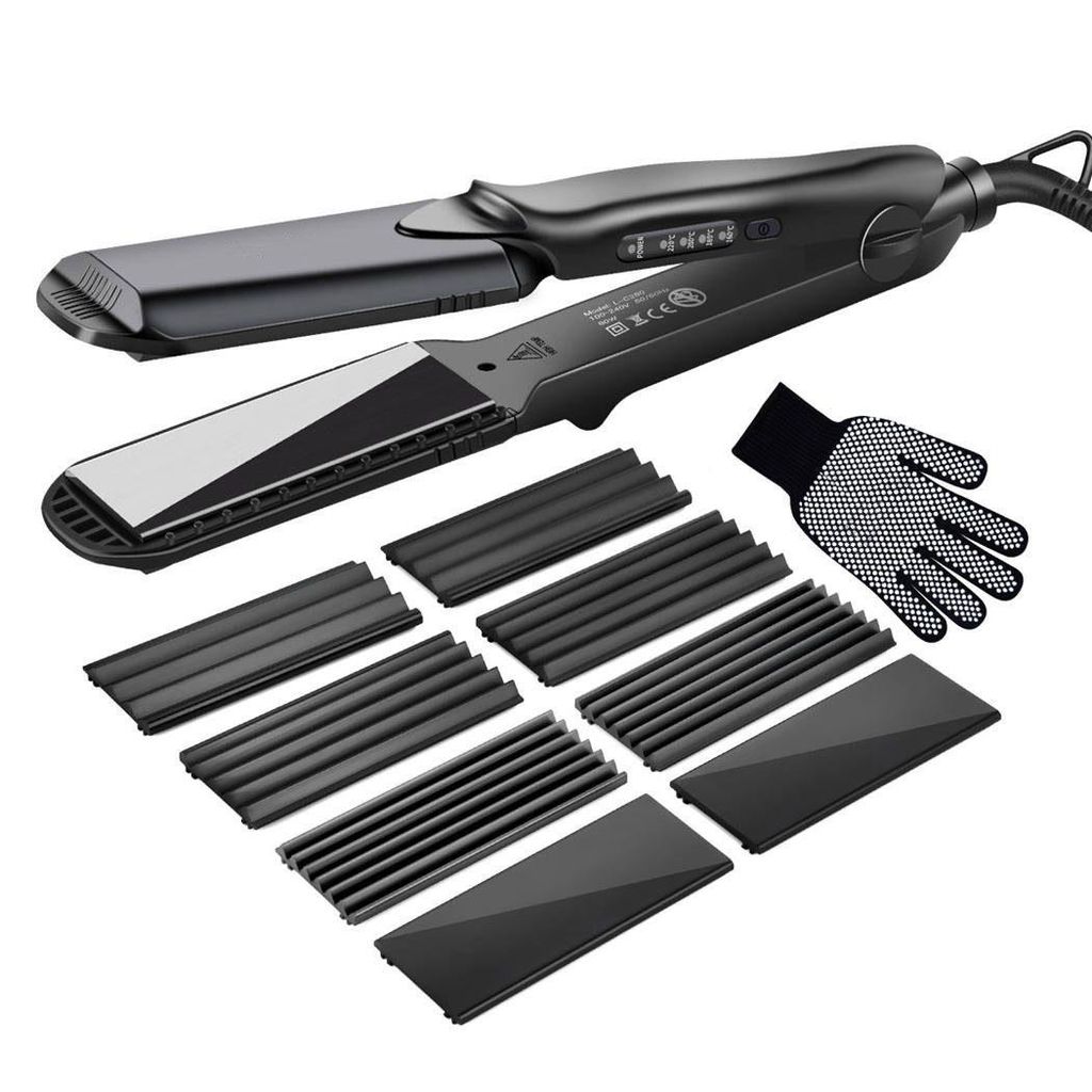 CkeyiN Kreppeisen für Haare, 4 in 1 Haarglätter Glätteisen Produktbild 