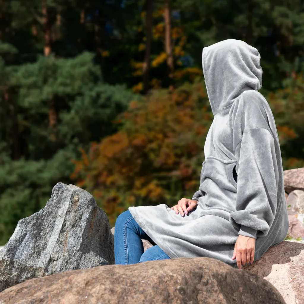 Camicetta Coperta Oversize da Viaggio | Cuscino Pelliccia Polacca - 13