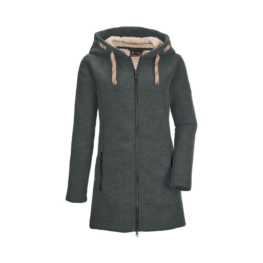 G.I.G.A. DX Giacca In Pile Con Cappuccio Donna – Maglia Jacquard, Calda E Sostenibile