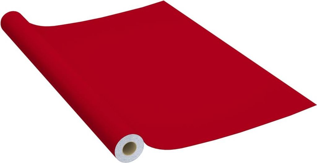 vidaXL Samolepicí fólie na nábytek červená 500 x 90 cm PVC Obrázek produktu 