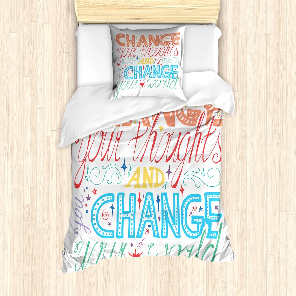 ABAKUHAUS Resilience Set Copripiumino Singolo Antiacaro Multicolore