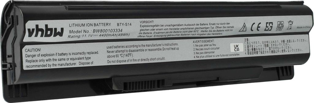 vhbw Akku kompatibel mit MSI GE60, GE70, GE620DX, FX610, Produktbild 