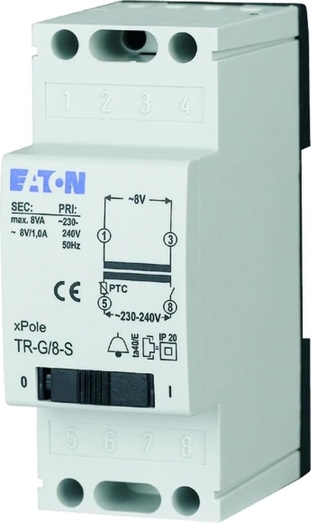 Eaton Klingeltransformator 4-8-12V/2A TR-G3/18 Produktbild 