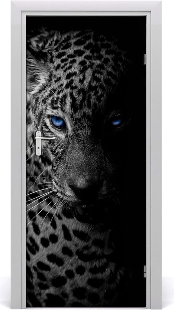 Tulup Türaufkleber 85x205 cm Dekorative Aufkleber Selbstklebend Wasserdichte Tapete Abnehmbar Schlafzimmer Wohnzimmer Wohnkultur - Leopard Wand