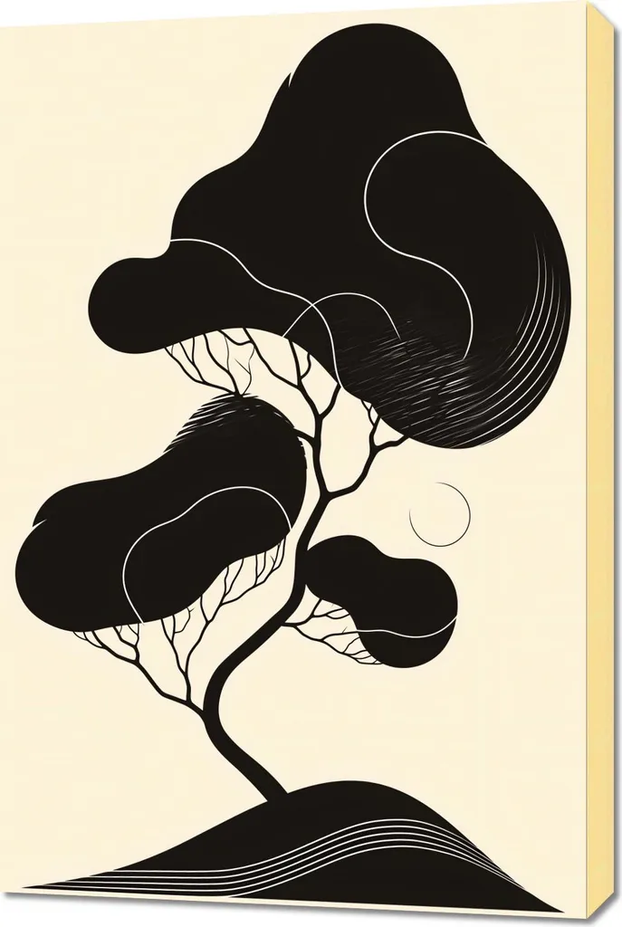 Affiche murale Écho du vent 60x90 cm - Décoration zen pour chambre
