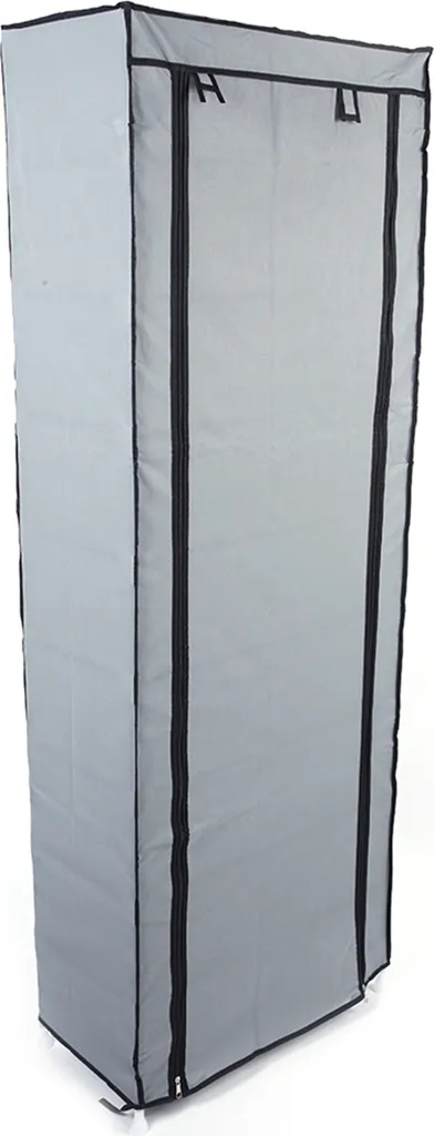Range-chaussures Vertical 10 Couches avec Housse de Protection Grise