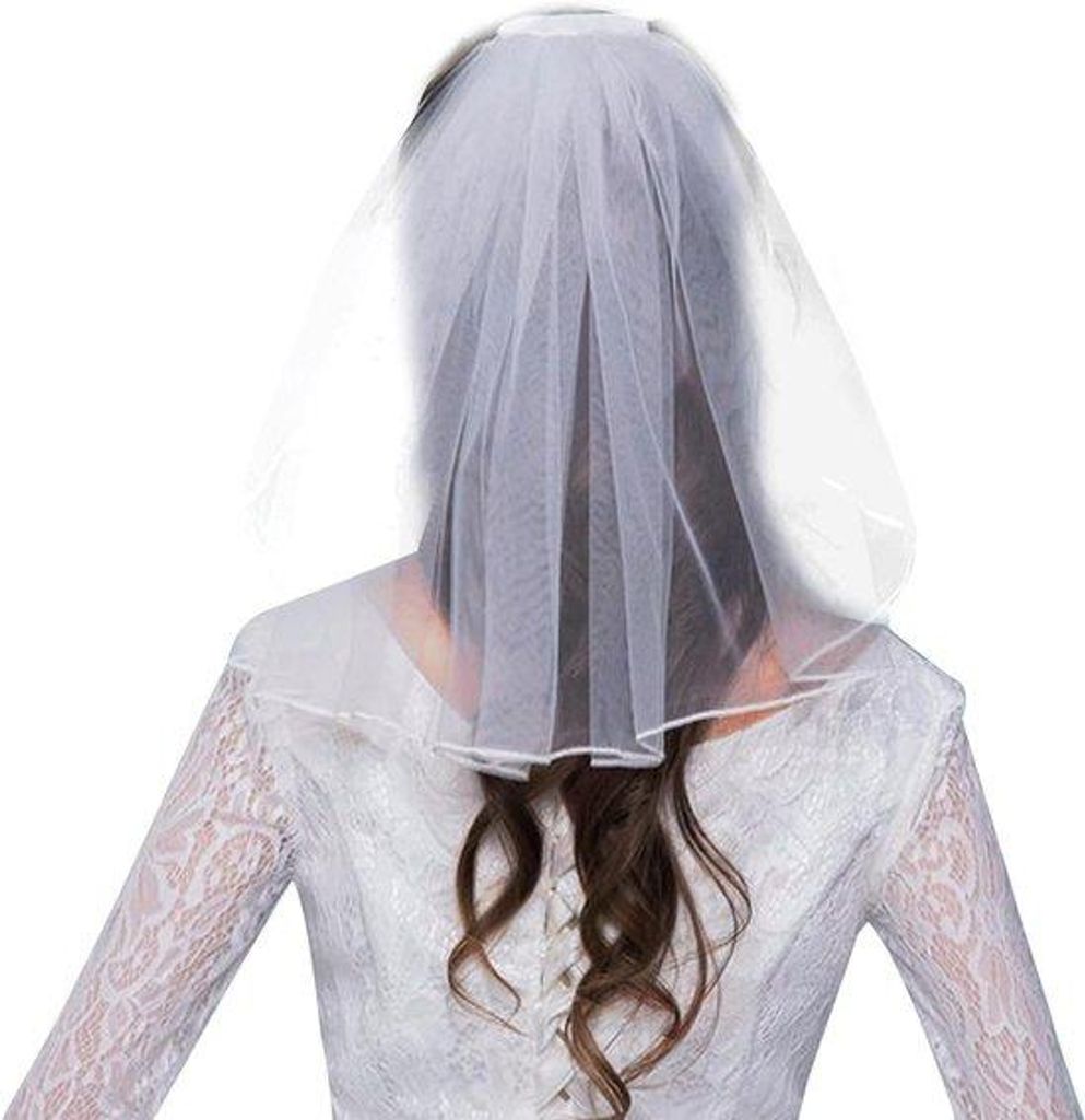 Trauzeugenband mit Band und 1 Ebenen Doppelbindung - 40 cm, weiß, Einzelstück für Hochzeiten und Geschenke