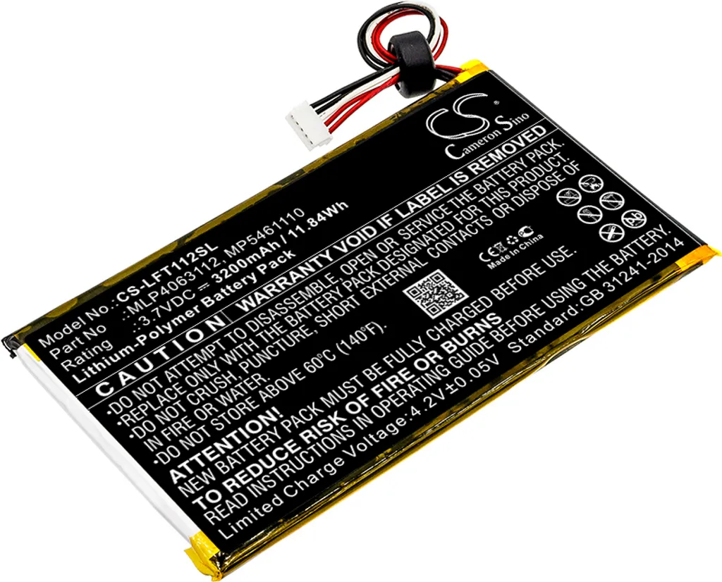 Batteria Compatibile LeapPad 31565 Platinum Ultra Techtek 3200mAh