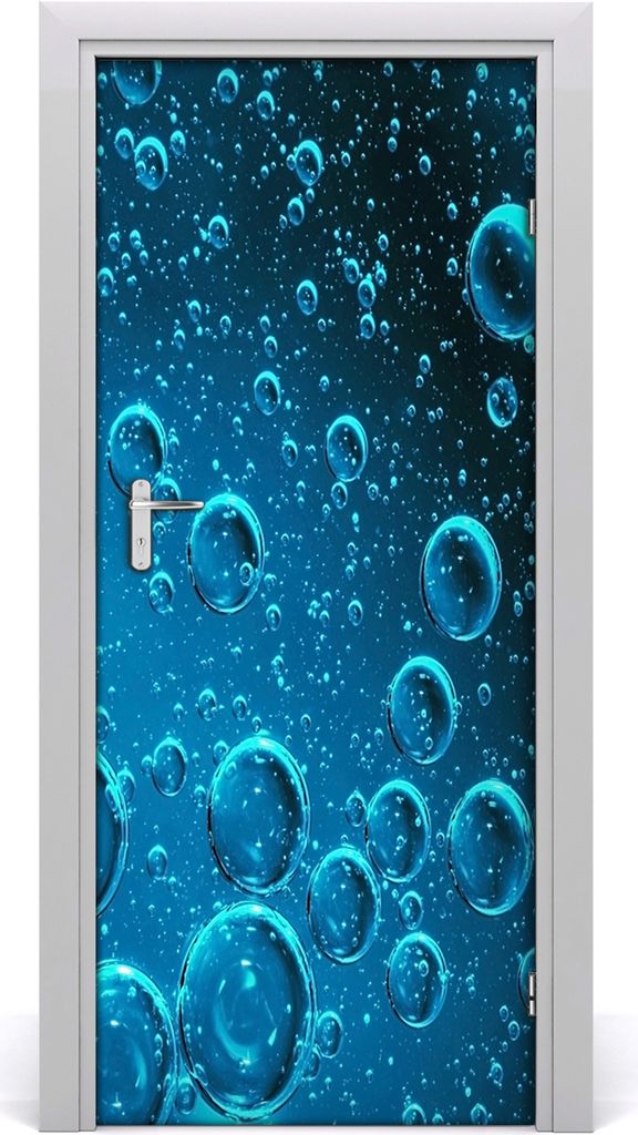 Tulup Türaufkleber 85x205 cm Dekorative Aufkleber Selbstklebend Wasserdichte Tapete Abnehmbar Schlafzimmer Wohnzimmer Wohnkultur - Blasen im Wasser