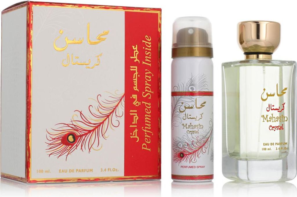Lattafa Mahasin Crystal EDP 100 ml + DEO ve spreji 75 ml W Obrázek produktu 
