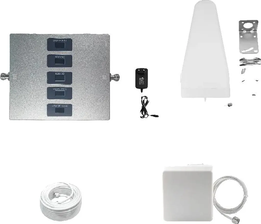 Répéteur de signal 4G multi-bande 20 dBm avec antenne gain 10 dBi 800-2600MHz