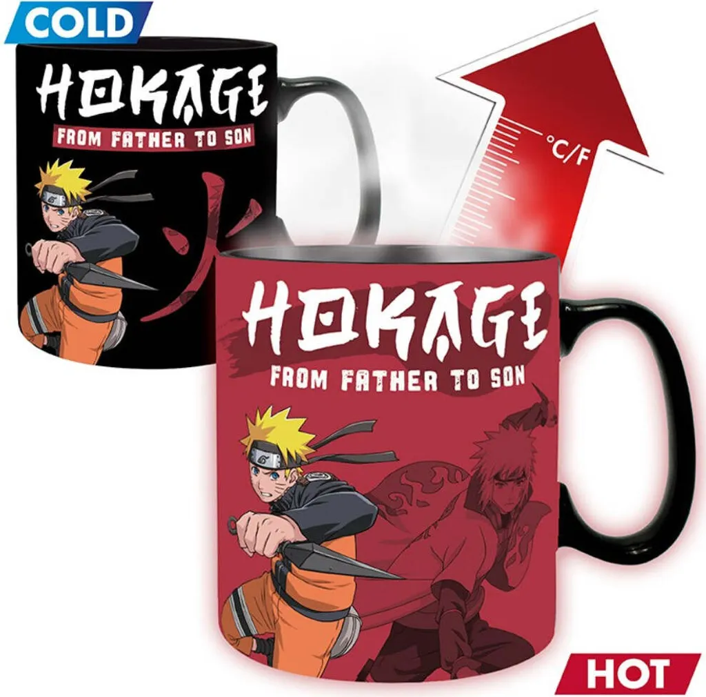 Tazza Naruto XXL Cambia Colore: Il Segreto del Quarto Hokage